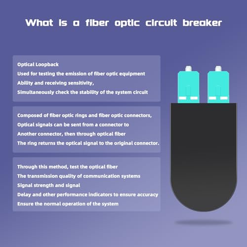 Cable de bucle de fibra óptica SC/UPC OM3 y enchufe de prueba multimodo para sistemas dúplex 7