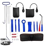 23-teiliges/Set Lock-Out-Set für die Automobilindustrie, tragbares Edelstahl-Autotür-Entriegelungsset, Mehrzweck-Dietrich-, für einfache Demontage, Auto-Reparaturwerkzeug, Tür-Entriegelung