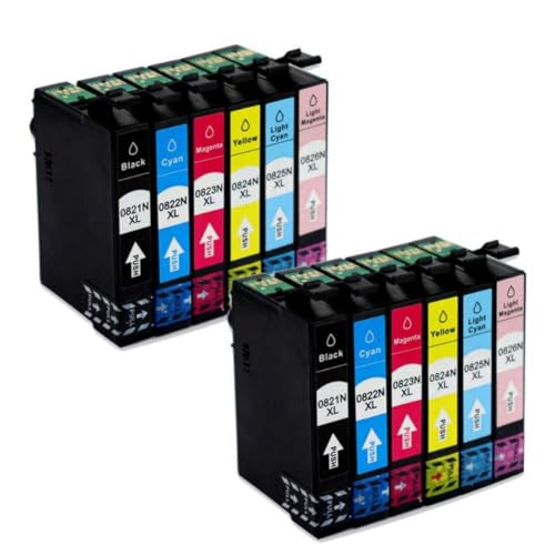 Cartouche d'encre T0821N pour Stylus T50 R290 - Couleurs éclatantes et séchage instantané