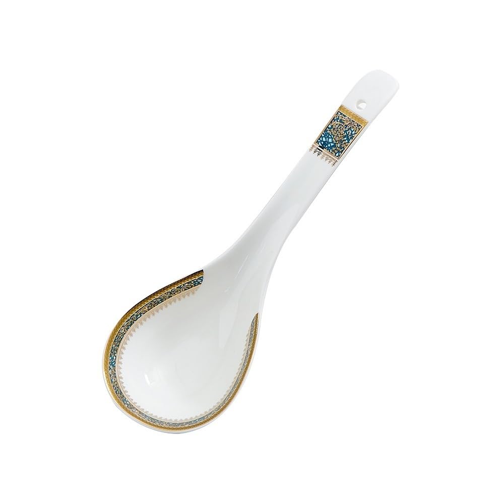 Ceramiczna chochla do zupy – jednoczęściowa chińska łyżka do gotowania do mieszania, nalewania i serwowania zup, trwała, odporna na wysokie temperatury przybory kuchenne do użytku domowego i