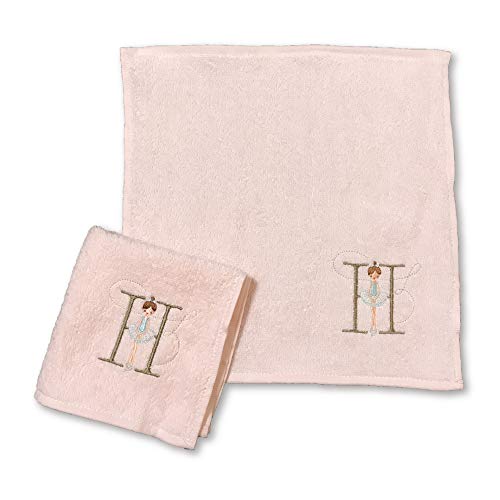 シンジカトウ イニシャルルルベ タオルハンカチ ピンク (H)