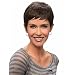 DEYSSNE Pixie Cut Straight Synthetic Wigs For Black Women Dark Brown Naturally Short Hair With Bangs