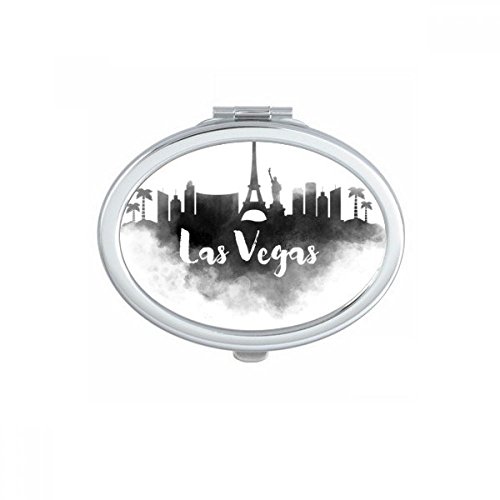 Miroir de poche mignon motif Las Vegas multicolore petit format