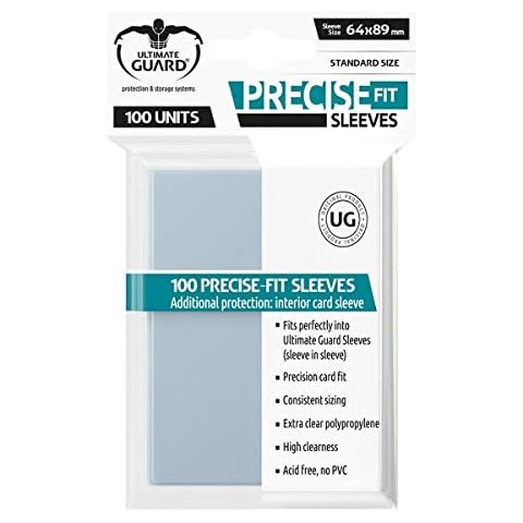 Ultimate Guard Precise-Fit Sleeves Standard Size Transparent (100) Cover