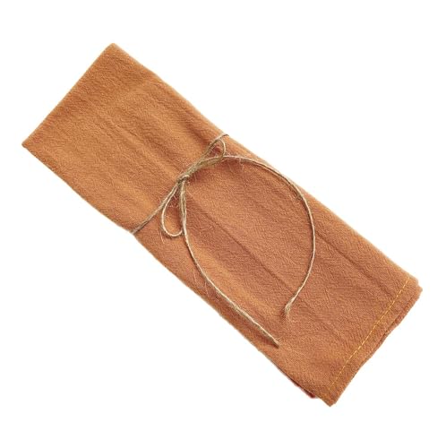 Servilletas de tela 100% algodón set x6 41x41 cm naranja miniatura 1