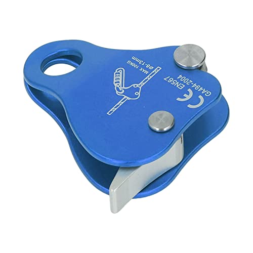 Sonew Selbstverriegelungskletterseil-Stopper mit Aluminiumlegierung, Passt 8-13 Mm Durchmesser, für Klettern und Bergsteigen Im Freien, Schwarz, Schwarz (BLUE)