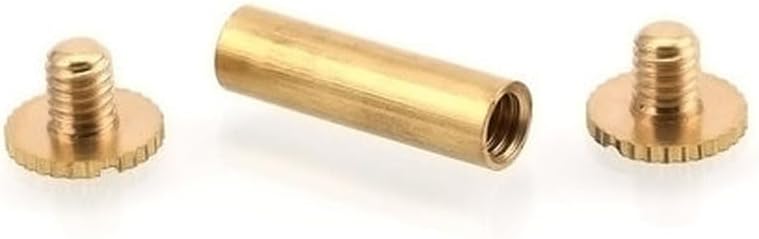 M5 Brass Nails Rivet Slotted Album binding Screw Ledger peg Account book docking Recipe Screws 6-30mm Length - (Number of Pcs: M5x30mm(2pcs))