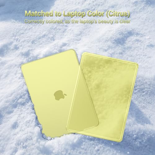 Image of Saco MacBook Neo 13 Inch Case 2026 Release Model A3404 with A18 Pro Chip, Matte Hard Shell Case with Reinforced Corners, Matte Screen Protector & Transparent Keyboard Cover, Matte Clear