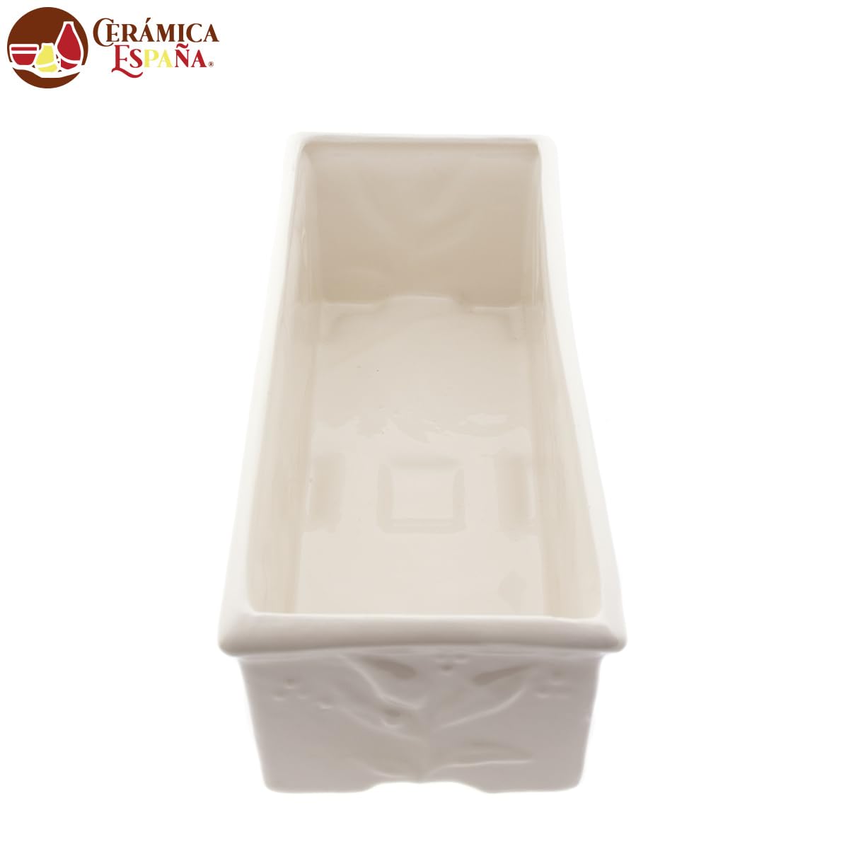 CERÁMICA ESPAÑA | Jardinera Cementerio | Jardinera de cerámica Lápidas Funerarias Rectangular - Modelo D05 | 31.5x13.5x11.5 cm