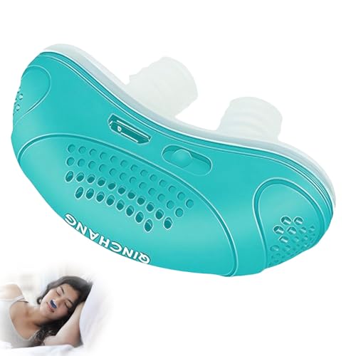 Zavando Micro CPAP Schlafapnoe Gerät Antischnarch für Reisen & Anti-Schnarchen - CPAP Alternative Elektrisches Schnarchgerät Anti Snoring (Grün)