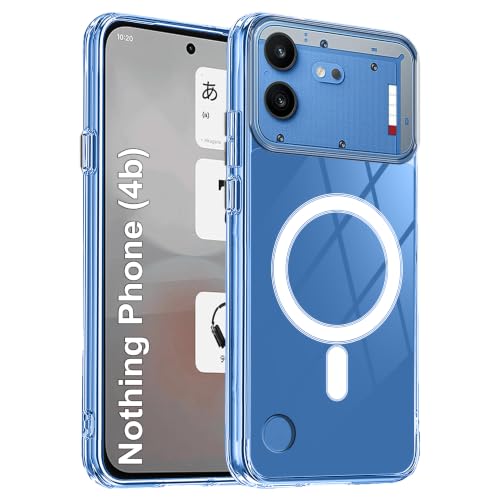 Image of Zapcase Back Case Cover for Nothing Phone (4b) | Compatible for Nothing Phone (4b) Back Cover | Compatible with MagSafe | Scratch-Resistant Back Cover | Clear