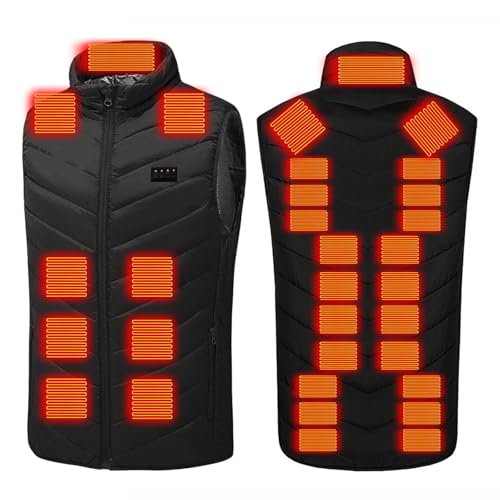 Heated Vest Women Men 31 Heating Zones Lightweight Warm Winter Vests USB Electric 3 Heating Levels Heated Jackets