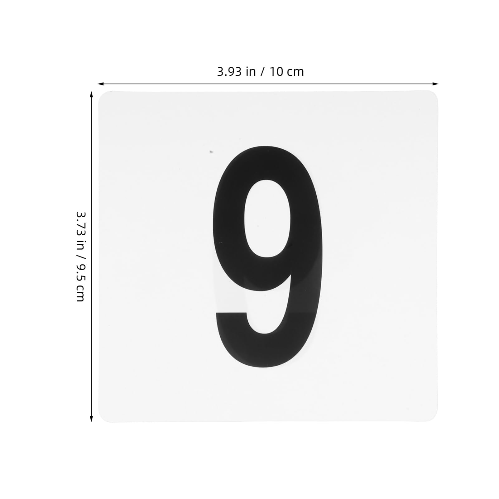 ERINGOGO Pvc Table Number Cards 50pcs for Wedding Party and Restaurant Easy Install Seating Tags