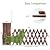 Expandable Garden Trellis, 12" x 75" Wooden Lattice Fence Wall Panel Stretchable Decorative Fences Lattice Trellis for Climbing Plants Outdoor Ivy Vine Rose Clematis Garden Patio Room Decor (1)