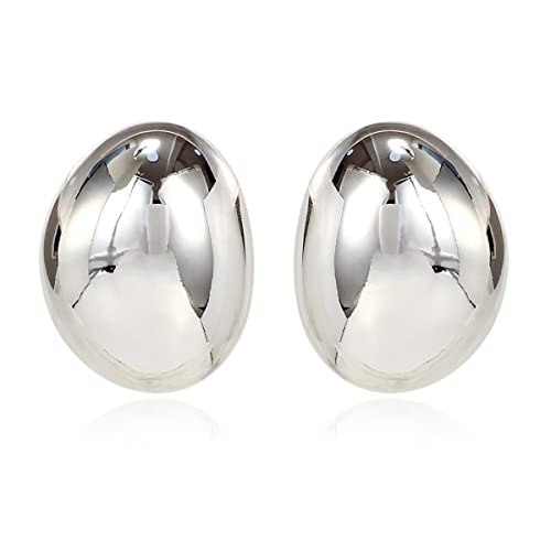 KELMALL 14K Gold Hoop Earrings for Women, Hypoallergenic Chunky Teardrop Round Non Tarnish Drop Statement Earrings for Sensitive Ears