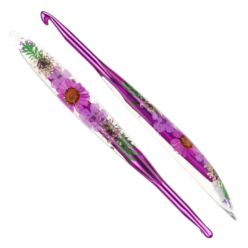 Image of Katech 6.5mm Crochet Hook for Arthritic Hands, Long Aluminum Inline Hooks