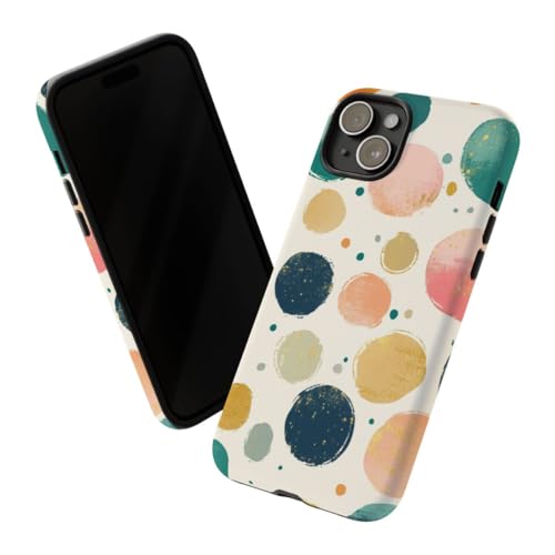 Coque rigide mate iPhone 15 Plus abstrait coloré contre rayures et traces - 2