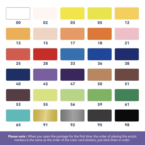 Image of Arrtx 30 Colours Acrylic Paint Pencils for Rock Painting, Ceramic, Glass, Canvas, Mug, Wood, Easter Egg, Extra Fine Tip Paint Markers for Waterproof Paint DIY Hand