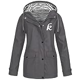 Asija Outdoorjacke Fahrradjacke Regencape Softshelljacke Regular Fit Stretch Große Größen Regenjacke Leichte Jacke Mit Kapuze Wasserdichter Regenmantel Für Damen Freizeitjacke Regenponcho Bundeswehr