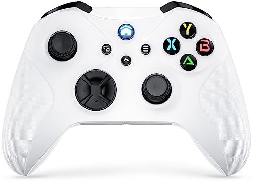 Image of Dinosoo Wireless Controller for Xbox Series X /S /Xbox One, Android /PC Steam, Bluetooth Dual Vibration Turbo Function 3.5mm Headphone Jack Macro Function White