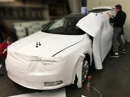 Image of CREON Vinyl Wrap for Car & Bike Self Adhesive Vinyl Wrap Sheet Sticker & Decal Roll Film Auto Car Vehical Air Release (2 feet x 8 feet, White Matte Wrap)