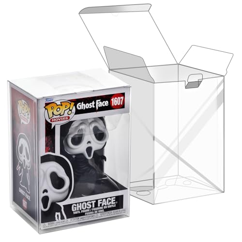 6 Pack Clear Protectors Case Compatible with Funko 4 Pop Figures Upgraded 0.5mm Thick-Extra Strength PET Display Boxes Auto-Lock Bottom Design with Protective Film Ideal for Collections