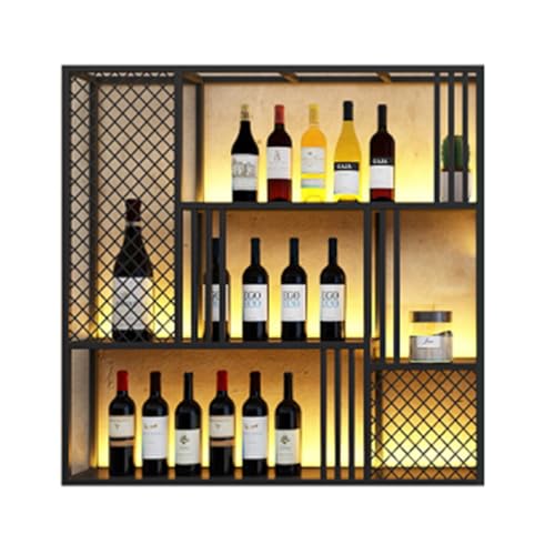 Soporte para botellas de vino negro 120x20x120 cm