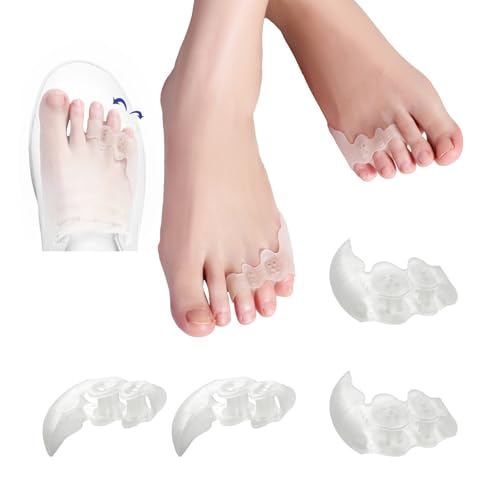 HEWAOMM Bunion Corrector Toe Spacers For Kids Man Women, Separators Toe Straighteners For Curled Last Three Toes, Spreade Feet Hammer Overlapping