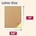 30 Sheets, Kraft Sticker Paper Labels, Laser/Inkjet Printing - Letter Size (8.5 x 11)