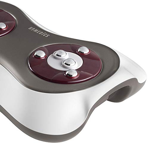 Homedics Deluxe Shiatsu Foot Massager With Heat – Therapeutic Kneading & Rolling Foot Massager Machine, 4 Rotational Heads With 10 Massage Nodes, Toe-Touch Control #TOP1
