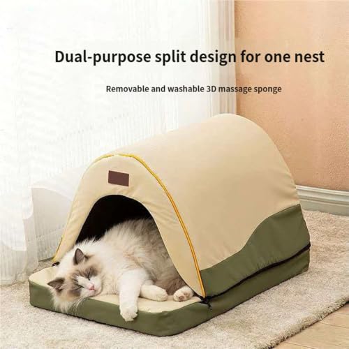 Lit ouvert pour chat Dwelf amovible éliminant le stress et le froid