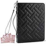 Beinou Bible Cover Case for Women PU Leather Bible Bag Bible Carrying Case Study Supplies Accessories with Tabs for Women, Black