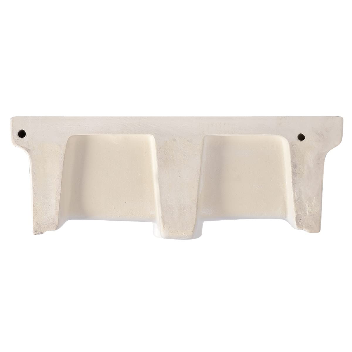 Lavabo de cerámica de 60 x 45 cm. Instalación en soportes de pared o soporte sobre encimera o mueble para interior y exterior, resistente a los ácidos y a la intemperie.