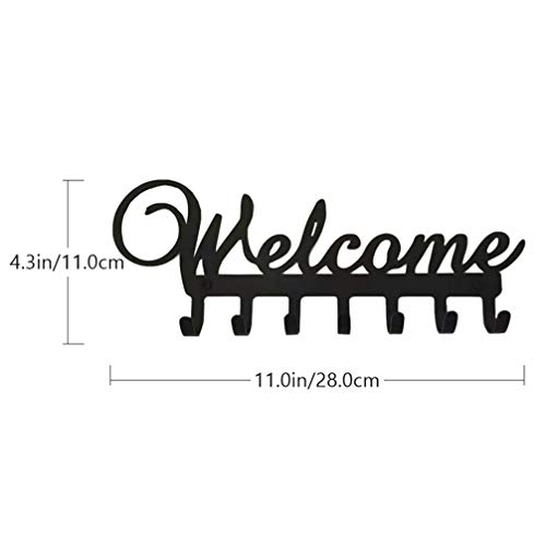 Cabilock Porta de Entrada Hooks Wall Mounted Titular Organizador Cabide Gancho De Metal Chave Welcom