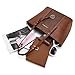 Montana West Tote Bag for Women Vegan Leather Purse and Handbags Set Embossed Collection Purse 2Pcs Set Brown MWC2-G052A-BR