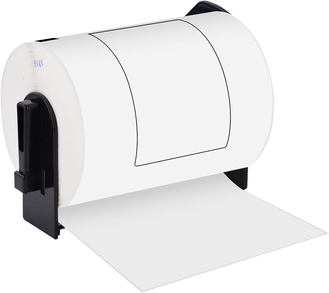 Compatible for Brother DK-1247 Large Shipping Labels 4.07” x 6.4” (103mm x 164 mm) Die-Cut White Paper Labels for Brother QL Thermal Label Printers, 180 Labels per Roll, 8 Rolls