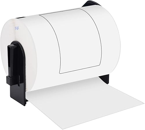 Miniatura 3 de USUPERINK (1 rollo, 180 etiquetasrollo) Compatible con Brother DK-1247 DK1247 4.07 x 6.4 pulgadas (4.055in x 6.457in) Etiquetas de papel blanco