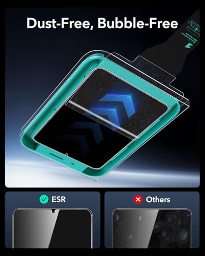 Image of ESR 2 Pack Armorite Screen Protector for iPad mini 7th Gen (A17 Pro, 2024) & 6th Gen (2021), Military Grade Protection, 9H Tempered Glass Film with Ultra Fit Tray, HD Clarity, Dust and Bubble-Free