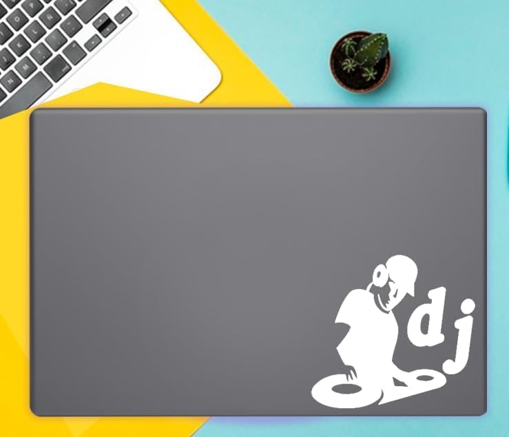 DJ Vinyl Decal – White Waterproof Sticker for Car, Truck, Window, Laptop & Bumper – Die-Cut Vinyl – 7 x 5.5 Inch image 5