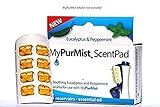 MyPurMist ScentPad Eucalyptus and Peppermint, for MyPurMist Classic Steam Inhaler Device (Plug-in), 8 reservoirs