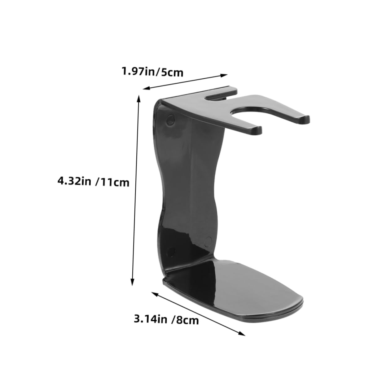 WOFASHPURET 2pcs Shaving Stand Compact Safety Razor Display Holder for Brushes Sleek Organizer for Mens Grooming for Home Travel Use