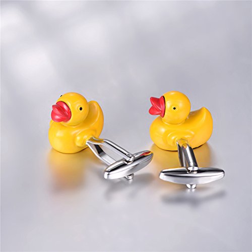 Abotoaduras divertidas personalizadas U7 para festas de platina/ouro 18 K de metal banhado a ouro Ka