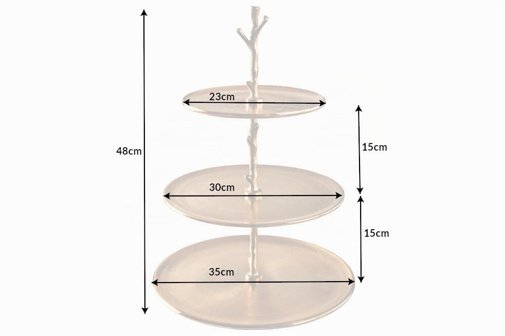 Etagere ABSTRACT - 50cm - gold - Metall-Aluminium-Legierung Unikat