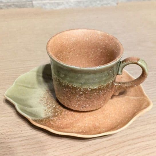 Amazon.co.jp: 器工房「うつわ工房」いろどり古窯 コーヒー碗皿