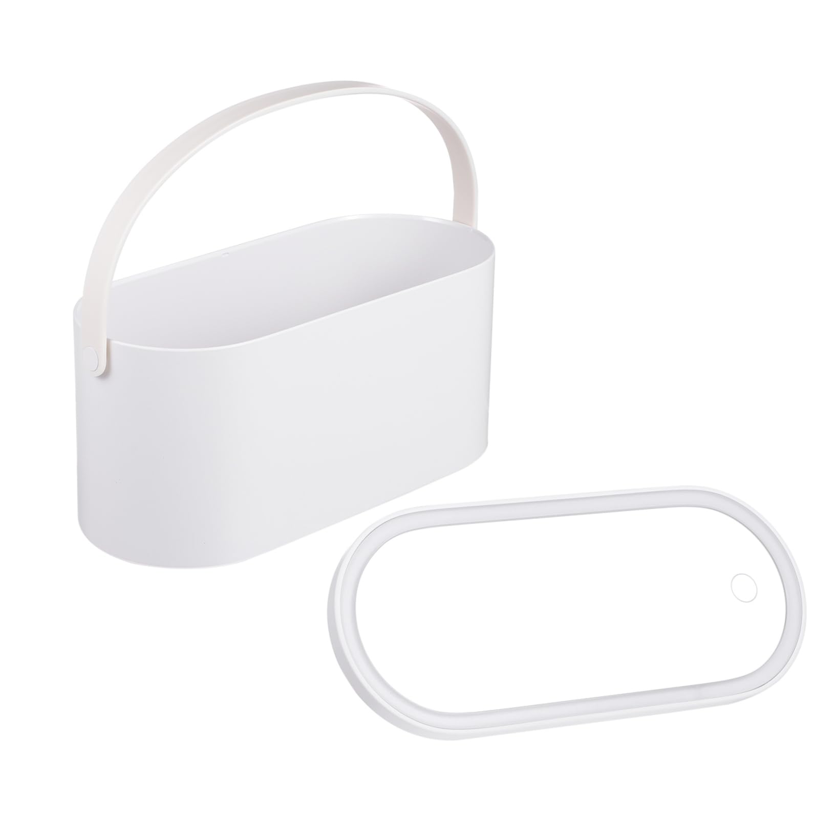 POPETPOP Przenośna Kosmetyczka z Lustrem Led Organizer Do Makijażu Idealna Do Podróży Outdooru i Kempingów z Dużą Przestrzenią Kosmetyki i Akcesoria Trwała Konstrukcja z Plastiku