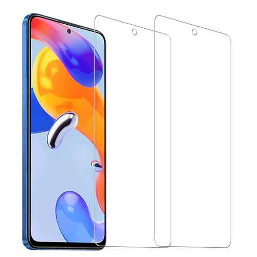 HUAKE redmi note 11 pro 5g ガラスフィルム【(2枚)ガラスフィルム】Redmi Note 11 Pro 5Gガラスフィルム 用 国産硝子素材製 強化 ガラス 指紋防止 液晶