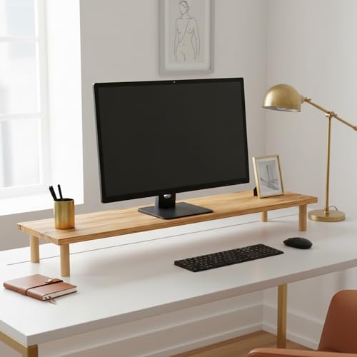 CARENZA HOME Monitorständer 3 Farben Monitor Bildschirmständer Gaming (OAK)