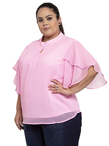 Image of Flambeur Women's Solid Regular Fit Top