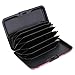 ELFISH RFID Blocking Credit Cards Holder Aluminum Wallet Metal ID Case for Men Women (Big pink flower)