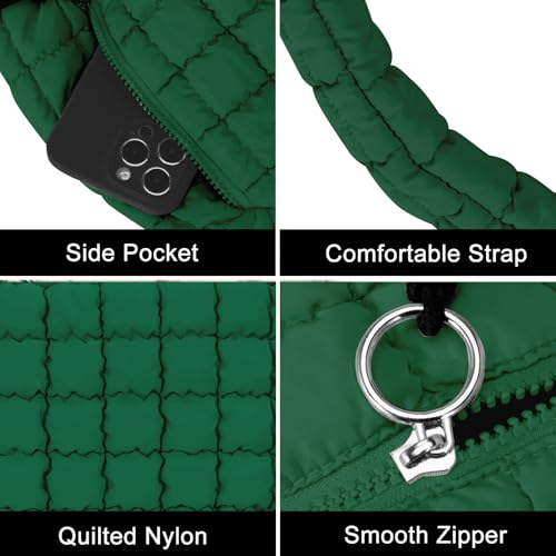 Image of GASSDA Puffer Tote Bag for Women Large Quilted Puffy Lightweight Carryall Crossbody Tote Bag for Women